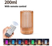 Deshumidificador Humidificador de Aire con Difusor de Aroma Ultrasonido 200ml Control Remoto con Luz LED de 7 Colores para Hogar