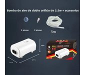 110-220V Silent Aquarium Oxygen Air Pump with Check Valve Fish Tank Four Outlet Large Oxygenator Aquarium Air Compressor Aerator
