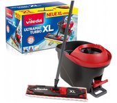 Vileda Ultramat Turbo XL-Caja Completa Mopa para Suelo, Rojo, Set