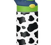 Botella de agua para niños con tapa de paja de acero inoxidable con aislamiento al vacío, taza de viaje con vaso de doble pared, taza térmica, cantimplora de metal