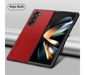 Carbon Fiber PU Leather Phone Case for Samsung Galaxy Z Fold 6 5 4 3 Fold6 Fold5 Fold4 Fold3 5G Hard Plastic Shockproof  Cover