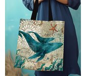 Rustic Tote Bag With Sloth Print Large Capacity Shoulder Shopping Bag Reusable Casual Travel Beach Bag For Women