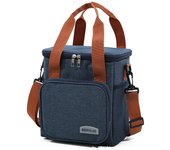 Bolsa de almuerzo cruzada de moda con aislamiento grueso y gran capacidad para uso comercial.