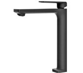 Imex Fiyi BDF016-5NG grifo monomando alto para lavabo con acabado negro mate