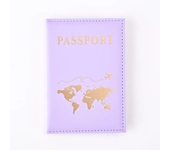 Travel Gold Passport Holder Cover Case for Women Men PU Leather Ticket Map Passport Covers Passport Protective Accessories