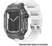 44mm 40mm Glacier Modification Kit Rubber Band For Apple Watch 9 8 7 45MM 41MM Transparent Mod Case For iWatch Series 6 SE 5