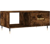 vidaXL Mesa de centro madera contrachapada 90x50x40 cm Blanco, Negro, Blanco brillante Mesita de Salón o Comedor o Auxiliar Mesa de Café Meuble Salón