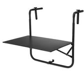 AMBIANCE Mesa Plegable para Balcón Gris Oscuro 60x43 cm - AMBIANCE - 73682 Mesa plegable Muebles y Complementos para el Jardín Mesas Jardin