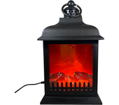 Chimenea artificial con luz led para decoración hogar interior Navidad