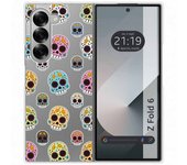 Tumundosmartphone Funda Carcasa Dura para Samsung Galaxy Z Fold 6 5G diseño Catrina Dibujos