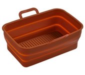 Foldable Silicone Air Fryer Baking Tray, Reusable Pan Liner for Airfryer Accessories Airfryer Silicone Basket