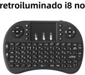 I8 Mini Wireless Keyboard 2.4G Bluetooth 7 Color Backlit English Russian Air Mouse Remote Touchpad For Android TV Box PC Laptop