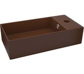 vidaXL Lavabo de Baño Antidesbordamiento Cerámica Fregadero Color Azul claro,  Azul oscuro,  Blanco y mas