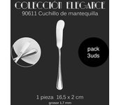 Maxia Market - Cubiertos accesorios para cocina, cuchillo para carne, fruta, de mesa, pescado, cuchara de postre, sopa, tenedor, espatula para tarta, acero inoxidable INOX - Colección ELEGANCE