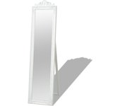 vidaXL Espejo de pie estilo barroco blanco 160x40 cm