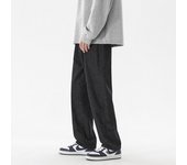 2023 New Korean Fashion Men's Casual Ankle-Length Jeans Classic Man Straight Denim Wide-leg Pants Light Blue Grey Black 3XL