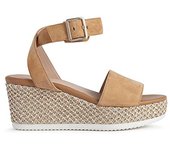 -Geox D Lipari A, Sandalias para Mujer, Marrón (Cognac) , 41 EU