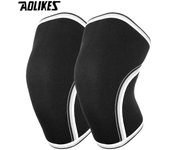 AOLIKES Knee Sleeves & Compression Brace (1 Pair) -for Squats, Fitness, Weightlifting, and Powerlifting - Gymreapers 7MM Sleeve