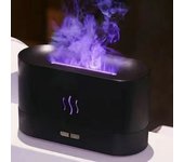 Perfume Humidifier Ultrasonic Air Humidifier With LED Lighting Simulation Colorful Flame Fragrance Essential Oil Flame Lamp