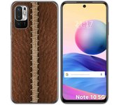 Tumundosmartphone Funda Gel Tpu para Xiaomi Redmi Note 10 5G / POCO M3 PRO 5G diseño Cuero 01 Dibujos