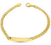 Inmaculada Romero Esclava Oro 18k Niña 18 Cm Espiga Chapa Detalles Tallados Mosquetón Seguro