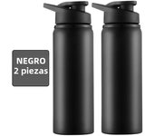 Botella de agua portátil de acero inoxidable para ciclismo deporte al aire libre de viaje metal reutilizable y ecológica para adultos