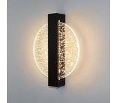 Aplique de pared interior regulable, aplique LED redondo negro de 6W 3000/4000K/6500K