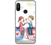 Tumundosmartphone Funda Gel Tpu para Xiaomi Redmi 6 Pro / Mi A2 Lite Diseño Cafe Dibujos