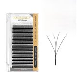 NAGARAKU Automatic Flowering W Shape  Bloom 3D 4D 5D 6D Premade Fans Eyelash Extensions Natural Soft Light Full Dense