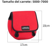 LINNHUE Reel Bag Waterproof Protective Cover For Spinning reel Baitcasting Reel Cast Drum Reel Storage Bag Fishing Rod Cover