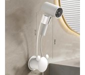 Hair Dryer Holder No Need To Hold Adjustable Wall Hanging Free Of Hands No need To Punch Holes Universal Air Duct Storage Rack