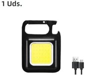Mini Keychain LED Flashlight Portable COB Camping Lamp Multifunctional Rechargeable Work Lights Outdoor Fishing Hiking Lanterns