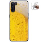 Tumundosmartphone Funda Gel Tpu para Oppo A91 diseño Cerveza Dibujos