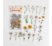 Natural plant collection Green Leaf Decorative PVC Stickers Scrapbooking Label Diary Stationery Album Phone Cup Journal Planner