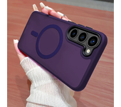 For Magsafe Translucent Case For Samsung Galaxy S25 S24 Ultra S23 Plus S22+ Shockproof Magnetic Wireless Charging Bumper Cover