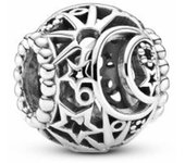 Charm Pandora filigrana Sol, Estrellas y Luna 799183C00