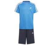 adidas Training Essentials 3-Stripes Jr IJ9560 football kit – Conjunto de fútbol juvenil con camiseta y pantalón corto, diseñado con materiales ligeros y transpirables que ofrecen un rendimiento óptimo en el campo.