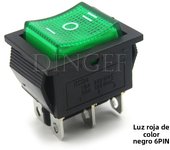 1PCS rocker switch KCD4 4PIN 6PIN 2 / 3 position ON-OFF Mini with light cat-eye 220V LED rocker switch button 16A 30A 250VAC 20A