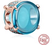 New 925 Sterling Silver Solid Color Murano Glass Charm Shining Beads Fit Original Pandora Charms Bracelet Fine Jewelry Wholesale