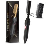 Negative ion portable hair straightening comb multi-function rapid heating household PTC heating copper comb