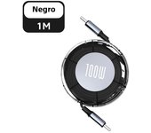 Retractable USB C Cable PD100W Type C To Type C Fast Charging Cable For iphone 15 Huawei Samsung Xiaomi Laptop Tablet Data Cord