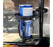 Portavasos giroscópico, ajustable e impreso en 3D, con clip ajustable para colgar en tractores, camiones, barcos, bicicletas y patinetes eléctricos (negro)