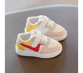 Baby Shoes Newborn Infant Toddler Casual Flat Round Toe Stylish Boys Girls Cotton Sole PU Leather Sneakers First Walkers Sports