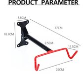 Soporte Bicicleta Pared Plegable y Acolchado, Soporte Bicicletas Pared, Colgador Bicicleta Pared, Colgar Bici Pared, Soporte Bici, Soporte para Bicicletas, Soporte Pared Bicicletas