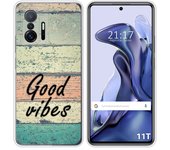 Funda Silicona para Xiaomi 11T 5G / 11T Pro 5G diseño Madera 01 Dibujos