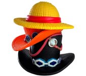 Figura Hucha One Piece Pila Sombreros Luffy Ace Sabo Plastoy