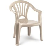 COSHANO Silla Infantil para niños y niñas apilables para Interior y Exterior de plástico, Ideal para jardín, terraza (Marron)
