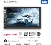 2Din Auto Radio Car Universal Multimedia DVD Player MP5 Wired CarPlay Android Auto Mirror Link BT Support Rear View Camera SWC