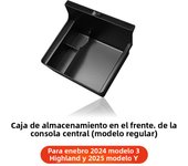 Car Storage Box For Tesla Model 3/Y Highland Junipe Center Armrest Hidden Box Cup Holder Console Organizer Car Box Accessories