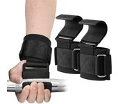 Fitness Weight Lifting Hooks for Men & Women (Pair), Weight Grips for Powerlifting, Gym Lifting Straps with Pull Up Hooks